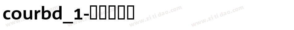 courbd_1字体转换