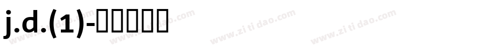 j.d.(1)字体转换