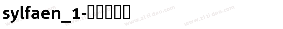 sylfaen_1字体转换