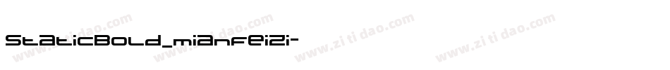 StaticBold_mianfeizi字体转换