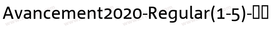 Avancement2020-Regular(1-5)字体转换