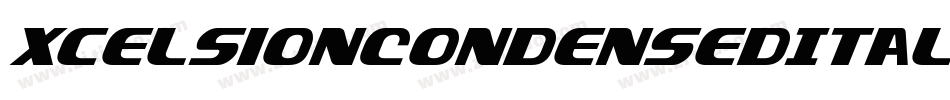 XcelsionCondensedItalicCondensedItalic-4OnD字体转换