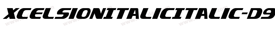 XcelsionItalicItalic-D9L0字体转换