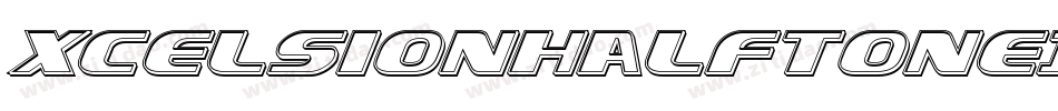 XcelsionHalftoneItalicItalic-pzZZ字体转换
