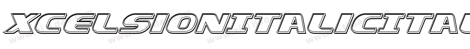 XcelsionItalicItalic-D9L0字体转换