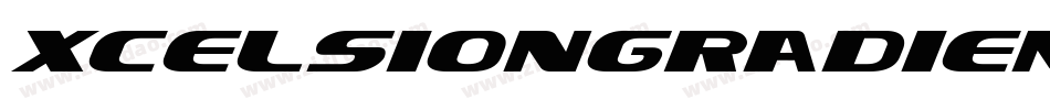 XcelsionGradientItalicItalic-3Eaz字体转换