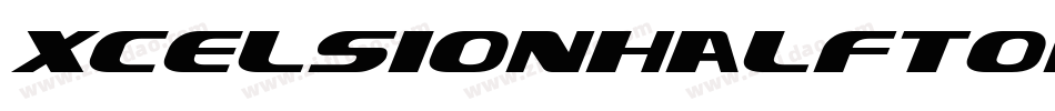 XcelsionHalftoneItalicItalic-pzZZ字体转换