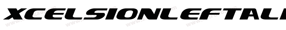 XcelsionLeftalicItalic-VazV字体转换
