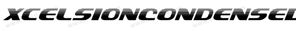 XcelsionCondensedItalicCondensedItalic-4OnD字体转换