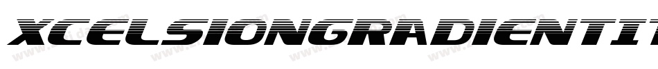 XcelsionGradientItalicItalic-3Eaz字体转换
