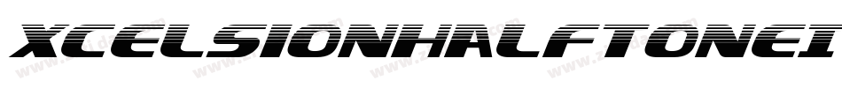 XcelsionHalftoneItalicItalic-pzZZ字体转换