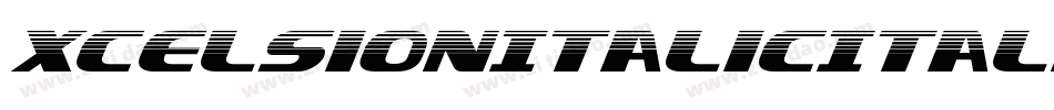 XcelsionItalicItalic-D9L0字体转换