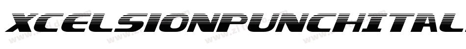 XcelsionPunchItalicItalic-G2lZ字体转换