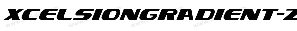 XcelsionGradient-Z3EK字体转换