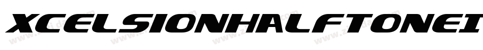 XcelsionHalftoneItalicItalic-pzZZ字体转换
