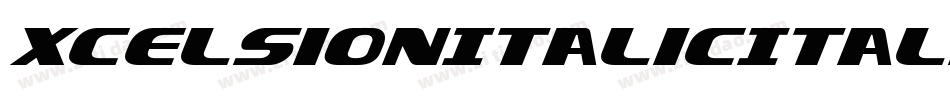 XcelsionItalicItalic-D9L0字体转换