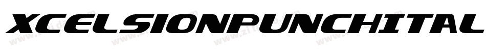 XcelsionPunchItalicItalic-G2lZ字体转换