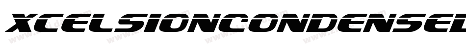XcelsionCondensedItalicCondensedItalic-4OnD字体转换