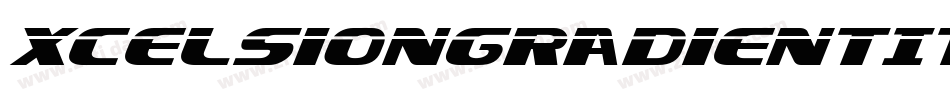 XcelsionGradientItalicItalic-3Eaz字体转换