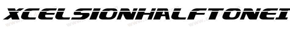 XcelsionHalftoneItalicItalic-pzZZ字体转换
