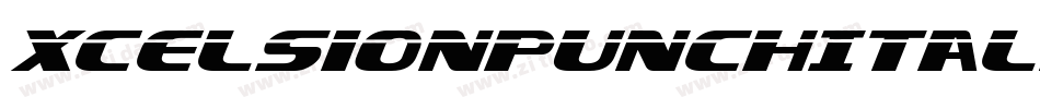 XcelsionPunchItalicItalic-G2lZ字体转换