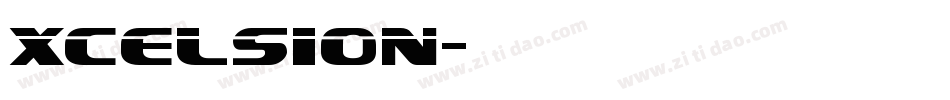 Xcelsion字体转换