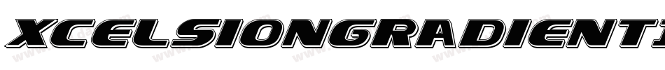 XcelsionGradientItalicItalic-3Eaz字体转换