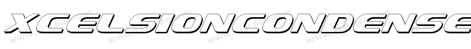 XcelsionCondensedItalicCondensedItalic-4OnD字体转换