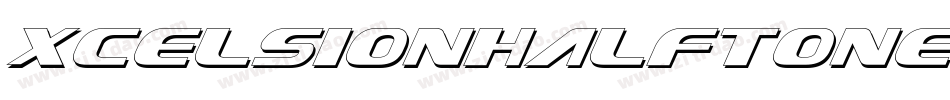 XcelsionHalftoneItalicItalic-pzZZ字体转换