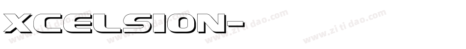 Xcelsion字体转换