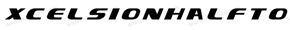 XcelsionHalftoneItalicItalic-pzZZ字体转换