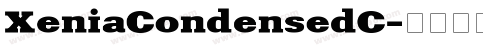 XeniaCondensedC字体转换