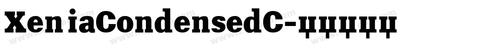 XeniaCondensedC字体转换