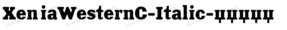 XeniaWesternC-Italic字体转换