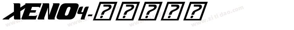 XENO4字体转换