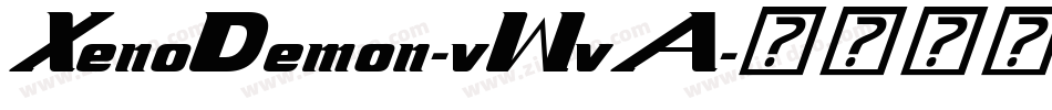 XenoDemon-vWvA字体转换