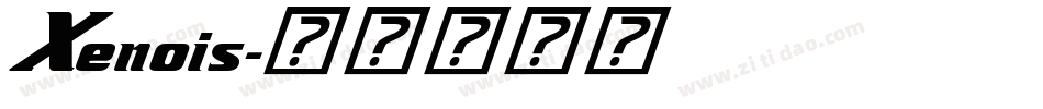 Xenois字体转换