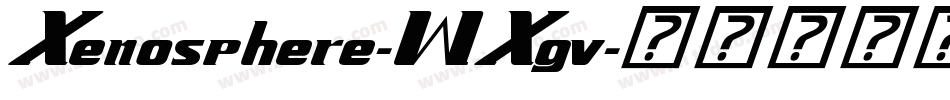 Xenosphere-WXgv字体转换