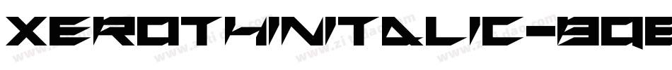 XeroThinItalic-BqEB字体转换