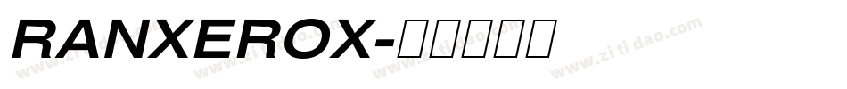 RANXEROX字体转换