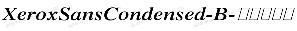 XeroxSansCondensed-B字体转换