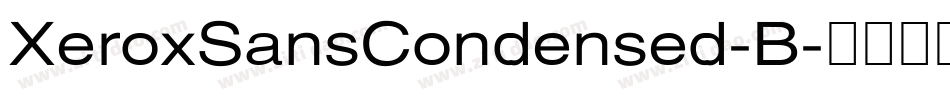 XeroxSansCondensed-B字体转换
