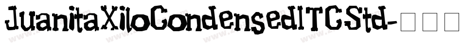 JuanitaXiloCondensedITCStd字体转换