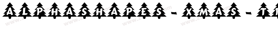 AlphaShapes-Xmas-Trees字体转换