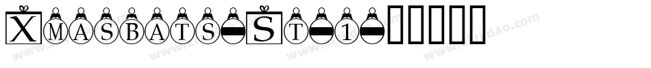 Xmasbats-St-1字体转换