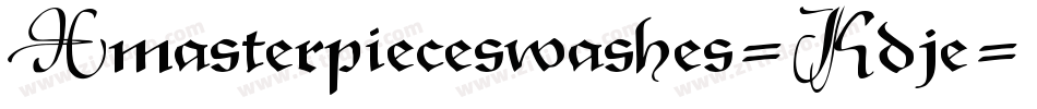 Xmasterpieceswashes-Kdje字体转换