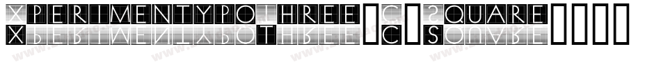 XperimentypoThree-C-Square字体转换