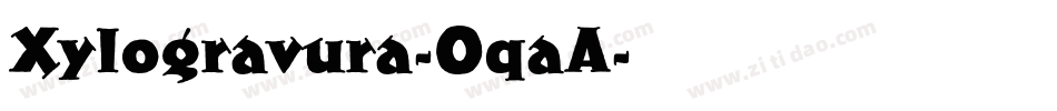 Xylogravura-OqaA字体转换