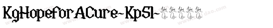 KgHopeForACure-Kp5l字体转换