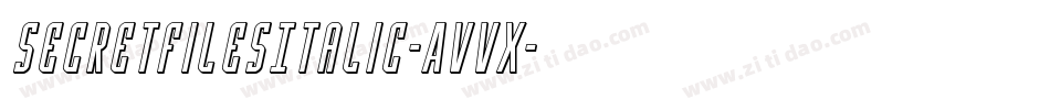 SecretFilesItalic-AvVx字体转换